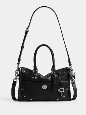 Coach | Bags | Coach Authentic Maggie Mia Mini 44298 Black Patent